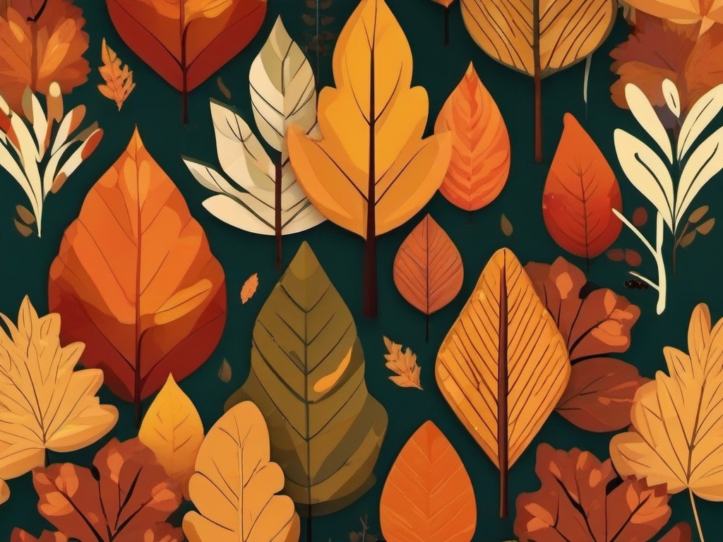 Cute Fall Wallpaper - Fall Foliage in the Forest wallpaper, abstract art style, patterns, intricate