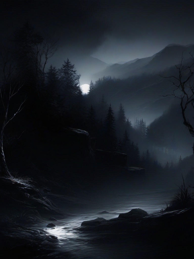 Dark Painting Wallpaper  ,desktop background wallpaper