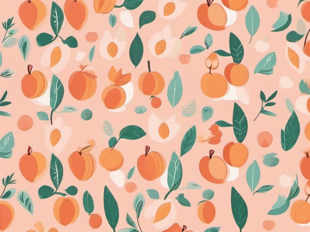 Cute Peach Wallpaper - Soft peachy tones and motifs  ,desktop background wallpaper