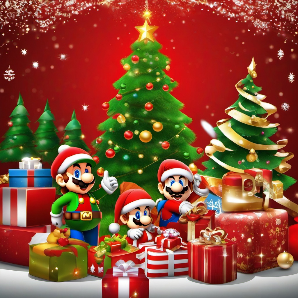 Christmas Background Wallpaper - mario christmas wallpaper  