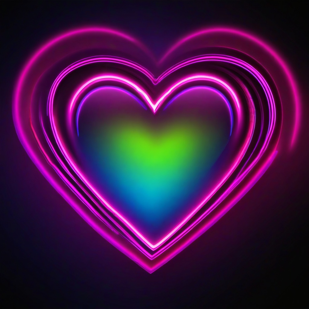 Heart Background Wallpaper - heart background neon  