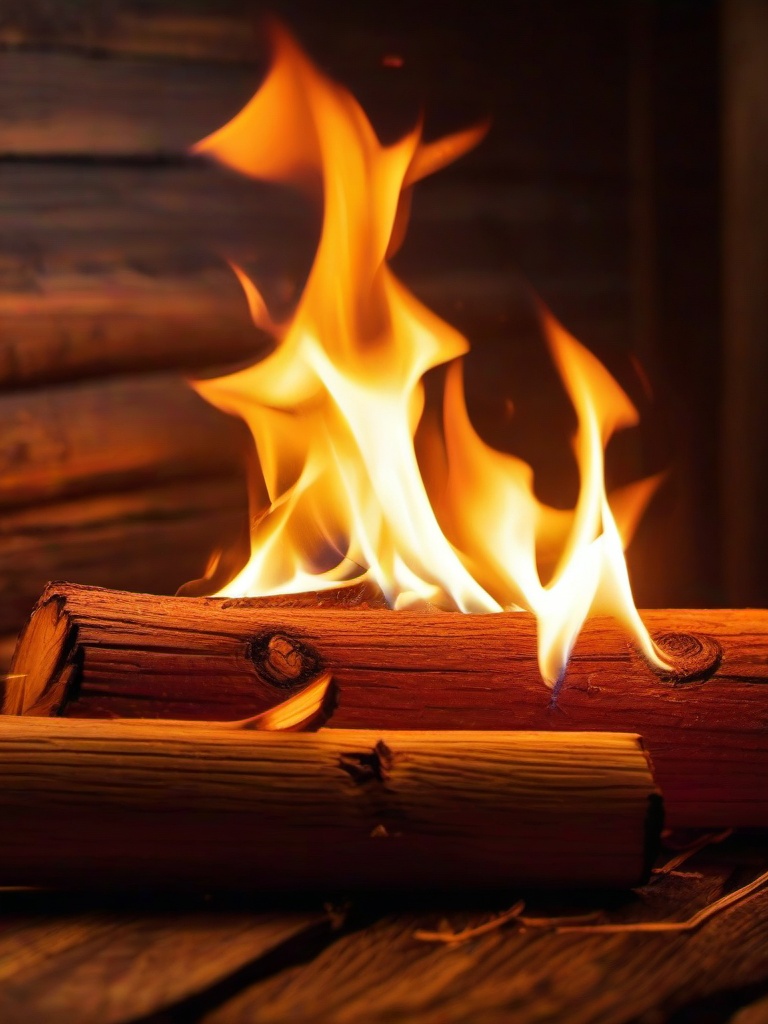 Fire Wallpaper - Sparks flying from burning wood  background wallpaper