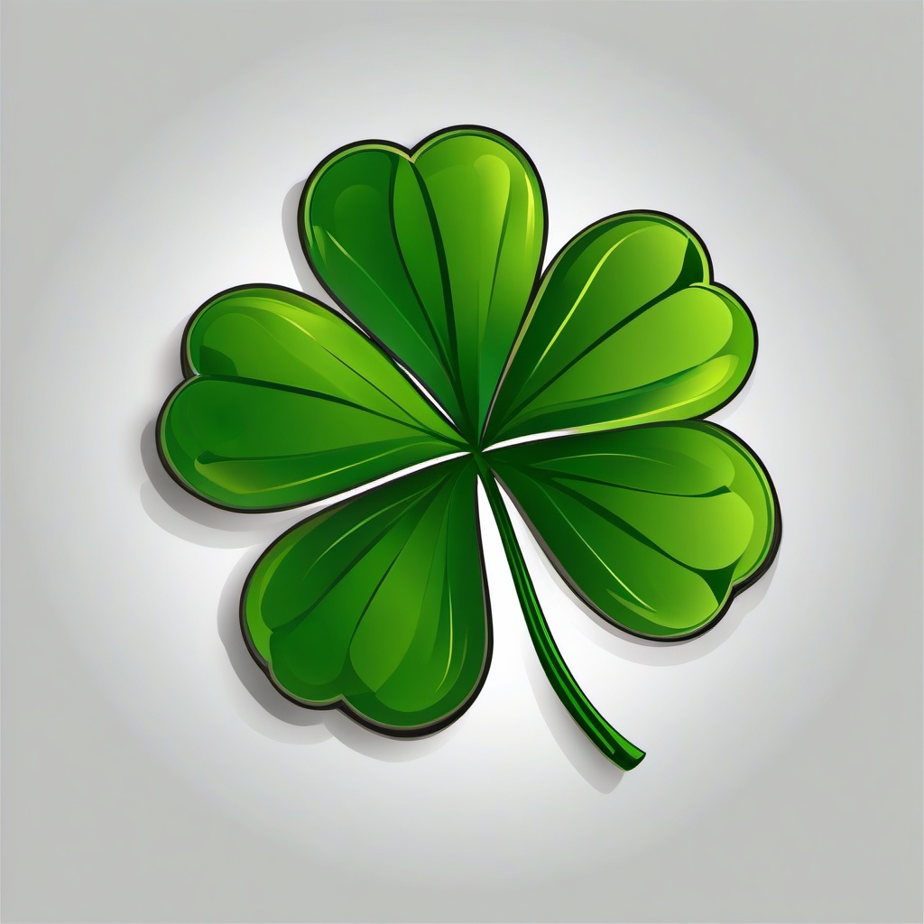 St. Patrick's clipart - shamrock with three leaves  clipart