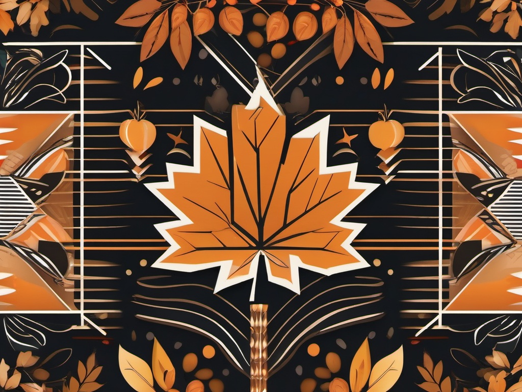 Thanksgiving Wallpaper-A bold, graphic Thanksgiving design, with striking typography and geometric patterns.  aesthetic background wallpaper