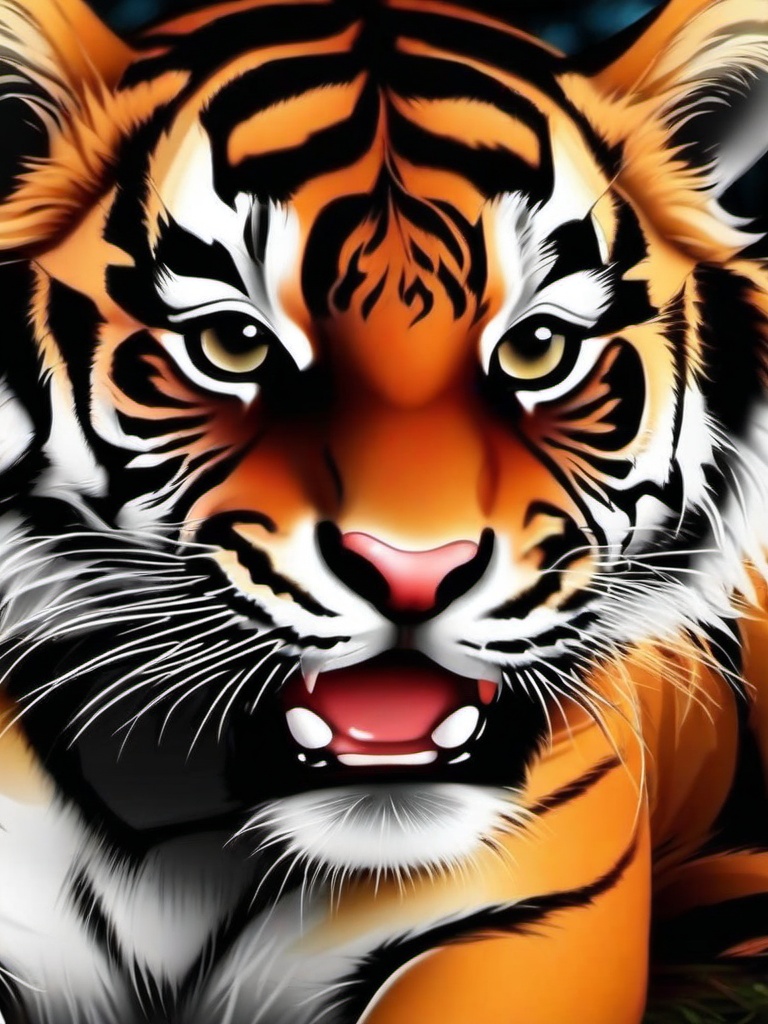 tiger wallpaper cute  ,mobile iphone background wallpaper