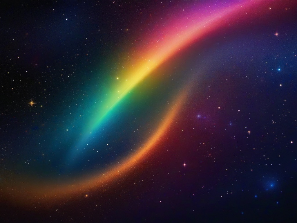 Rainbow Galaxy Background  