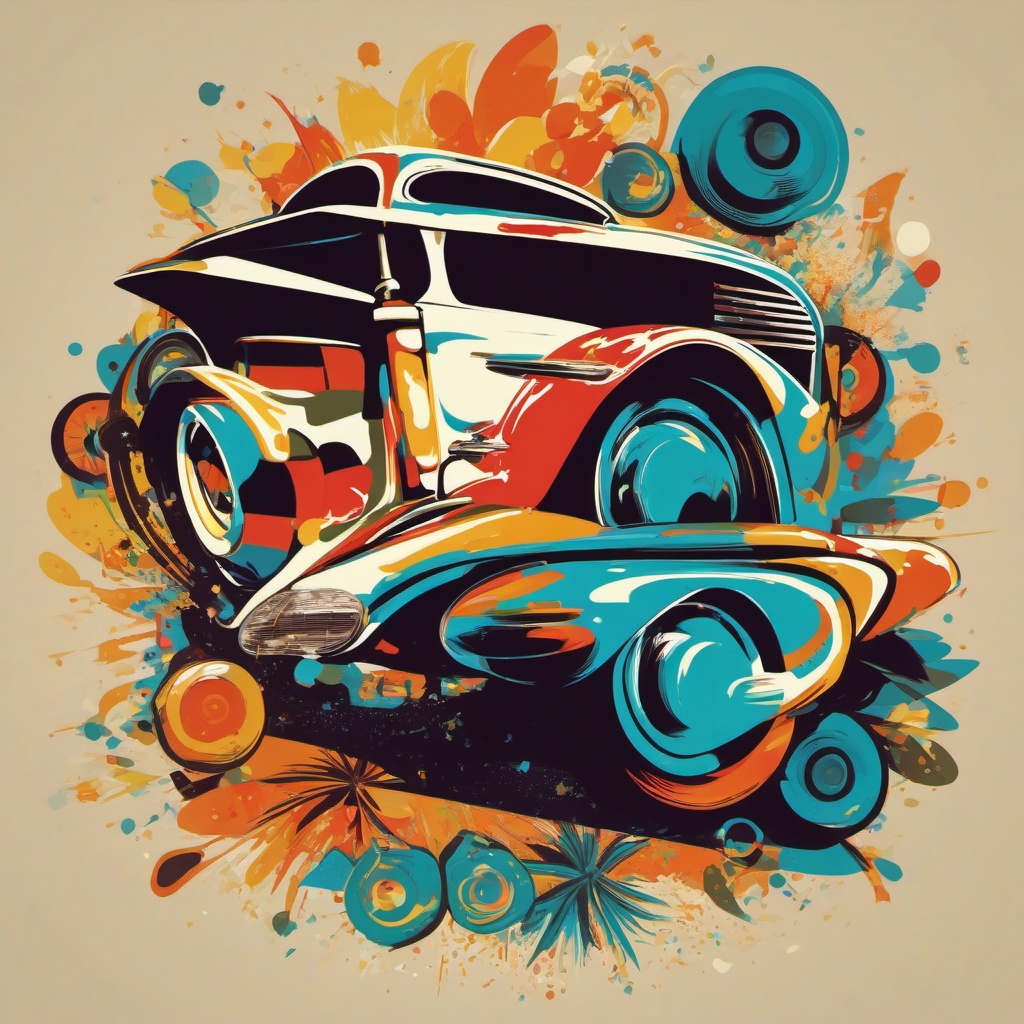 Swinging 60s Revival - Take a trip back to the swinging '60s with your t-shirt design. , vector art, splash art, retro t shirt design