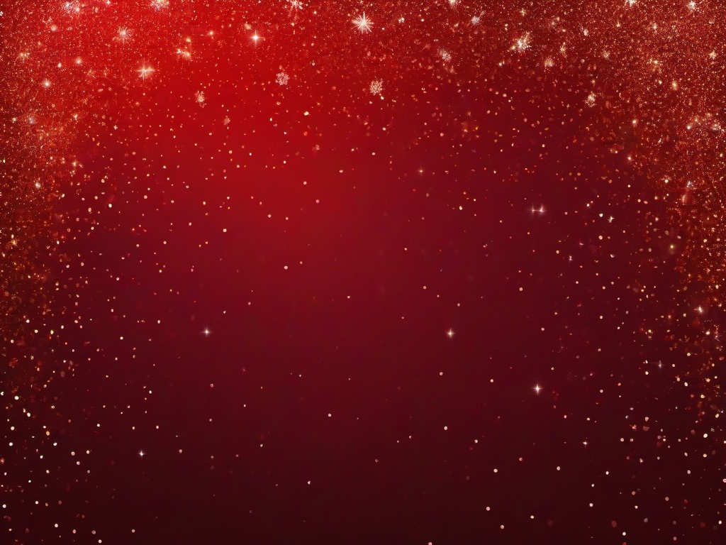 Red Christmas Glitter Background  