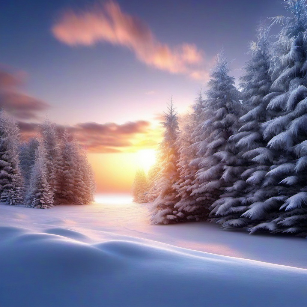 Winter background wallpaper - 3d winter background  