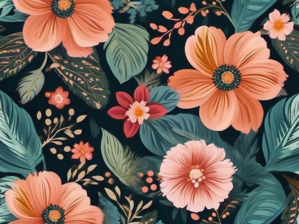 Flower Background Wallpaper - boho floral background  