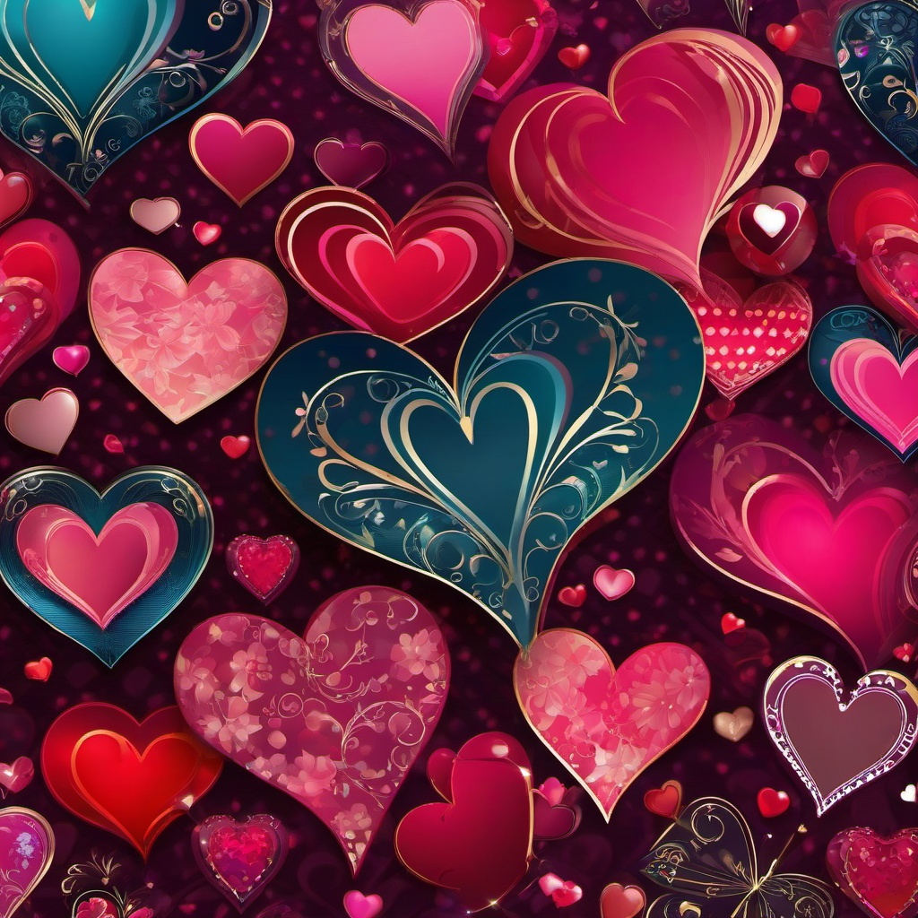 Heart Background Wallpaper - valentine hearts wallpaper  