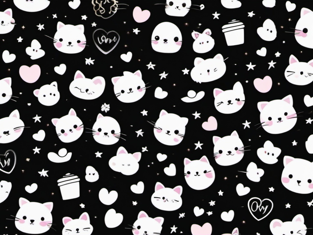 Cute Black Wallpaper Aesthetic  ,desktop background wallpaper