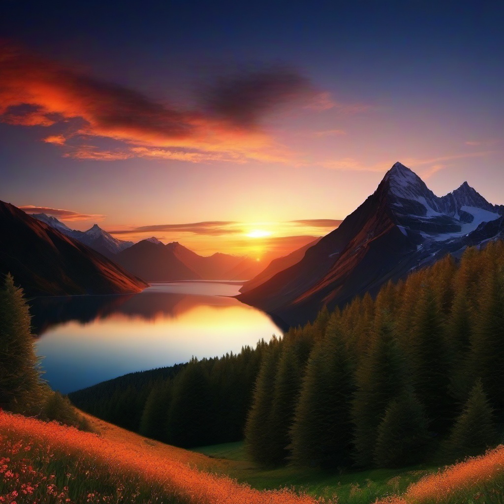 Mountain Background Wallpaper - sunset mountain background  