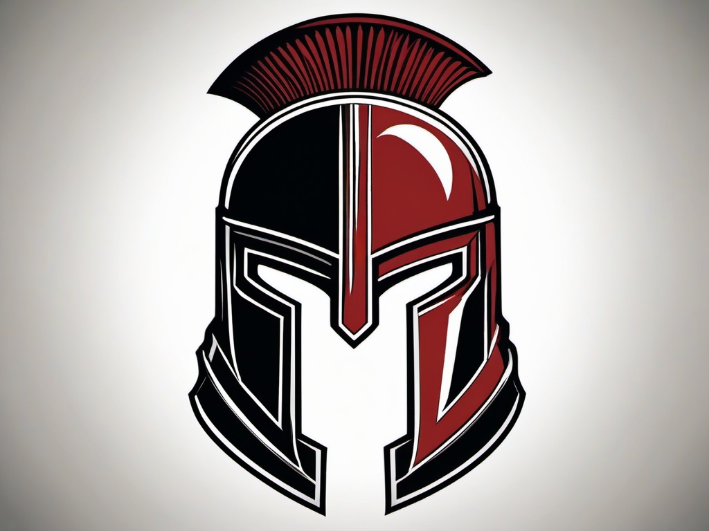 simple spartan helmet tattoo  simple vector color tattoo