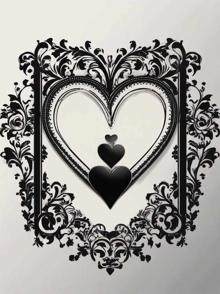 Black Wallpaper With A Heart  ,mobile iphone background wallpaper