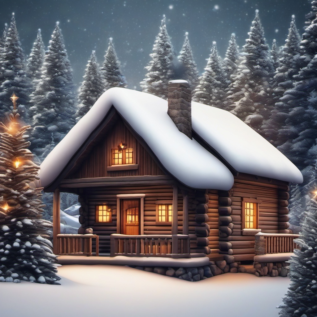 Cozy Cabin Christmas Background iPhone intricate details, patterns, wallpaper photo