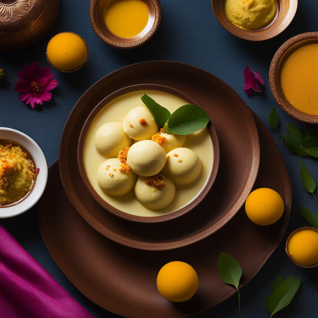 rasmalai, a delicate indian dessert, enjoyed at a colorful diwali celebration. 