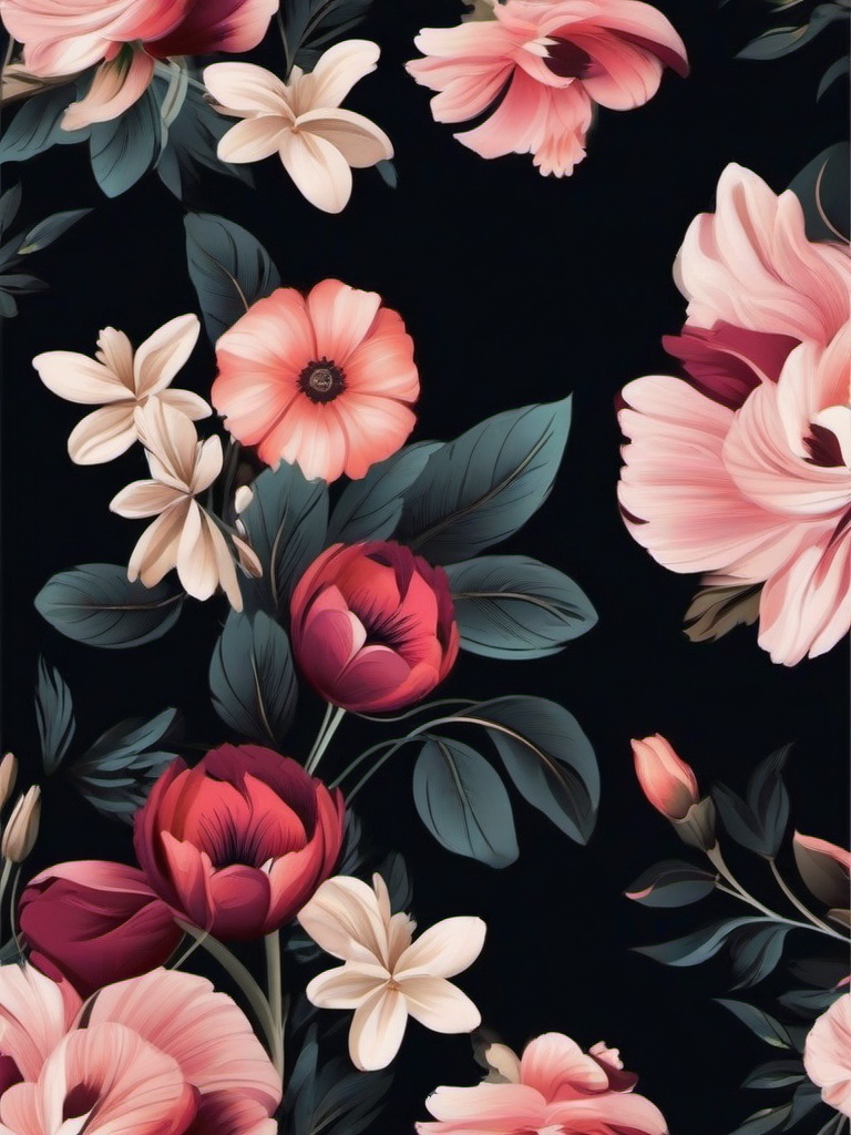 Flower Background Wallpaper - dark floral iphone wallpaper  