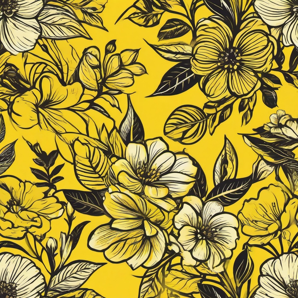 Yellow Background Wallpaper - background flower yellow  