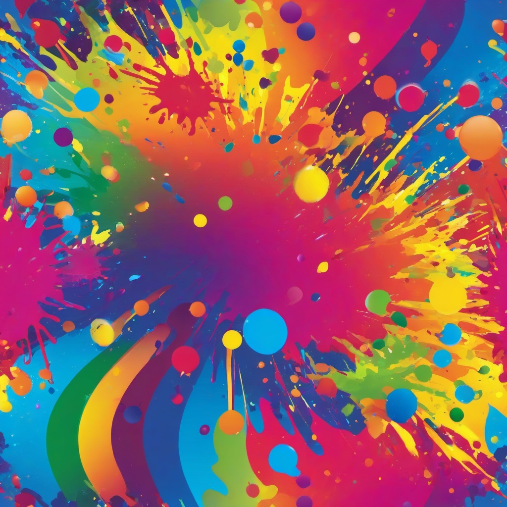 Splash Background - rainbow splatter background  