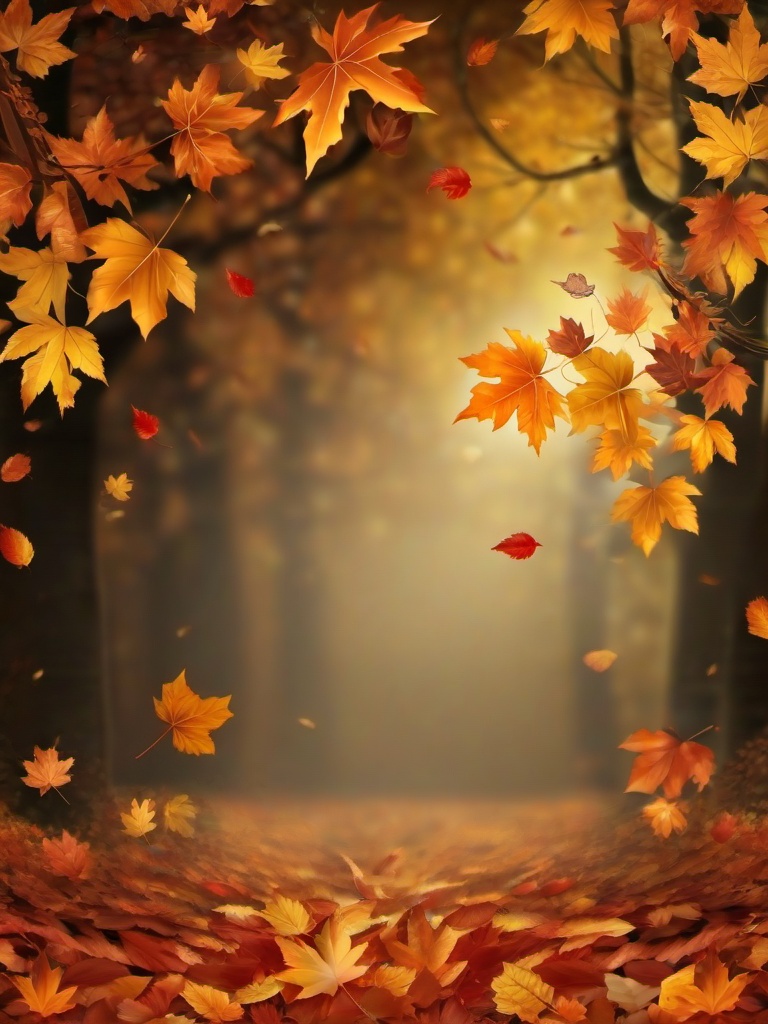 Fall Background Wallpaper - autumn leaves falling background  