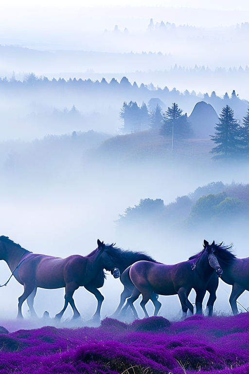 fiends rampaging through the fog-covered moors of dartmoor in the united kingdom. 