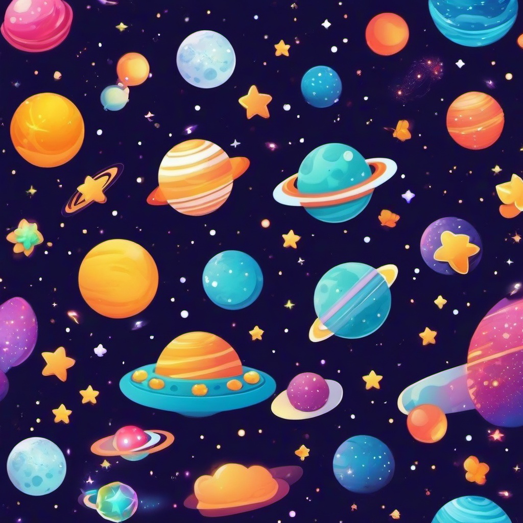 Cute Galaxy Wallpaper - Galaxy with cute elements  ,background wallpaper