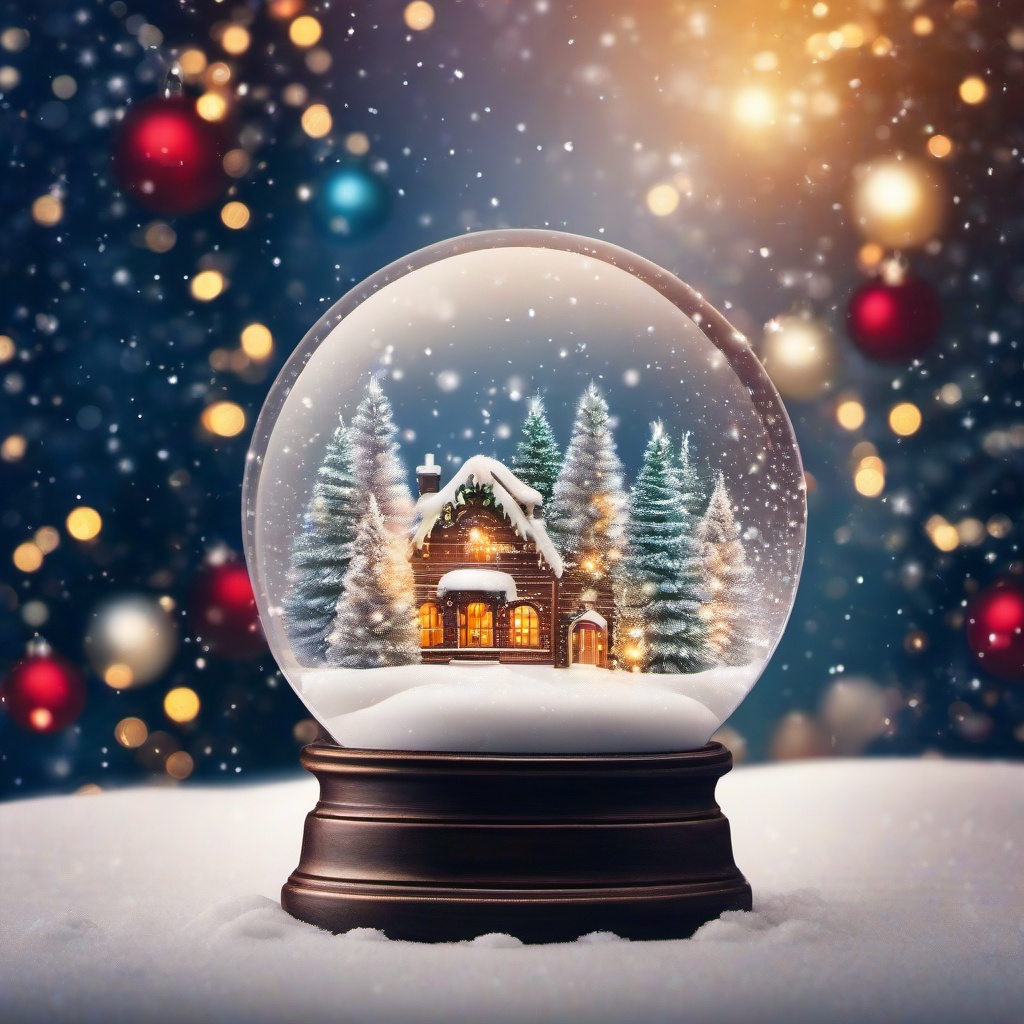 Christmas Background Wallpaper - snow globe backdrop  