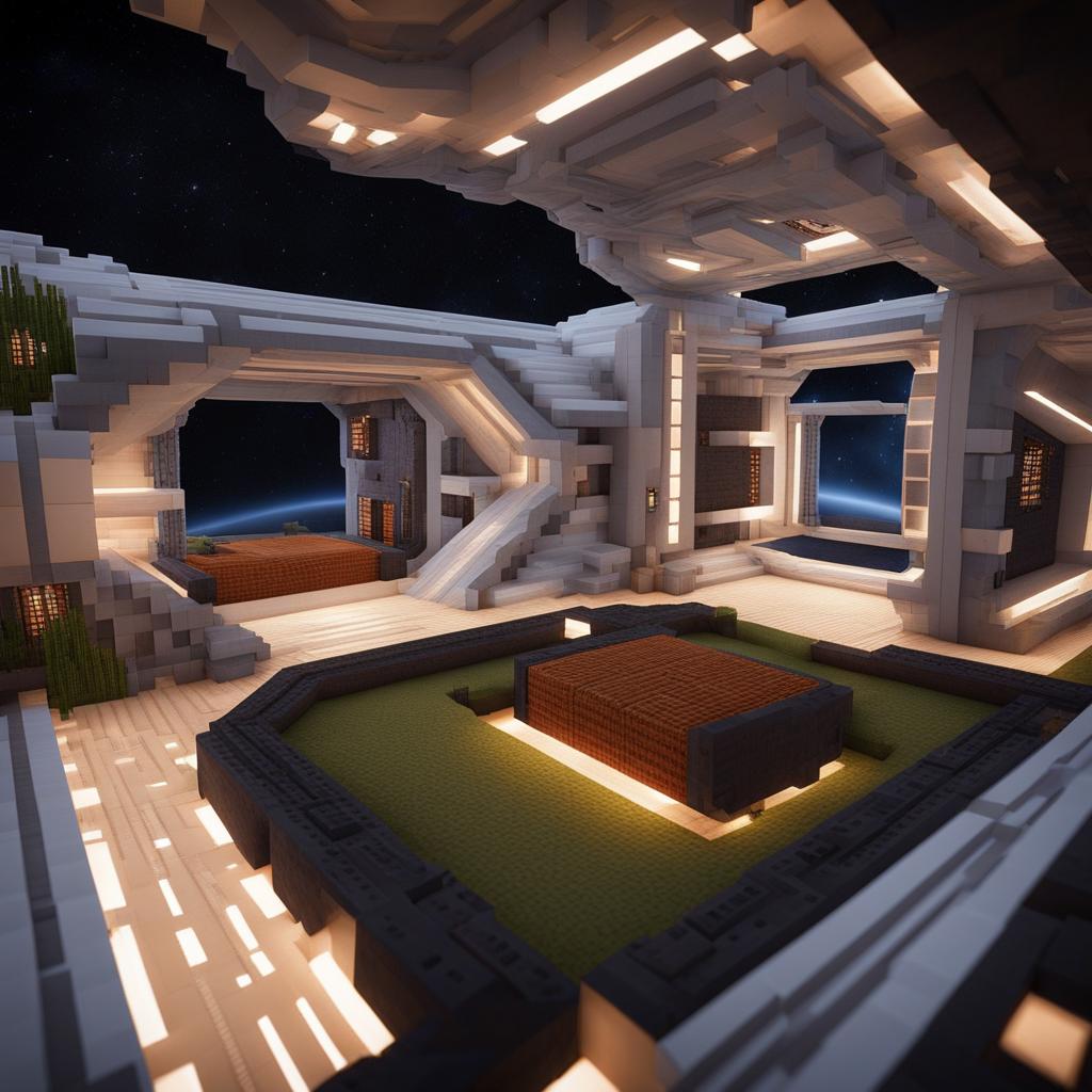 self-sustaining space habitat for long-term colonization - minecraft house design ideas 