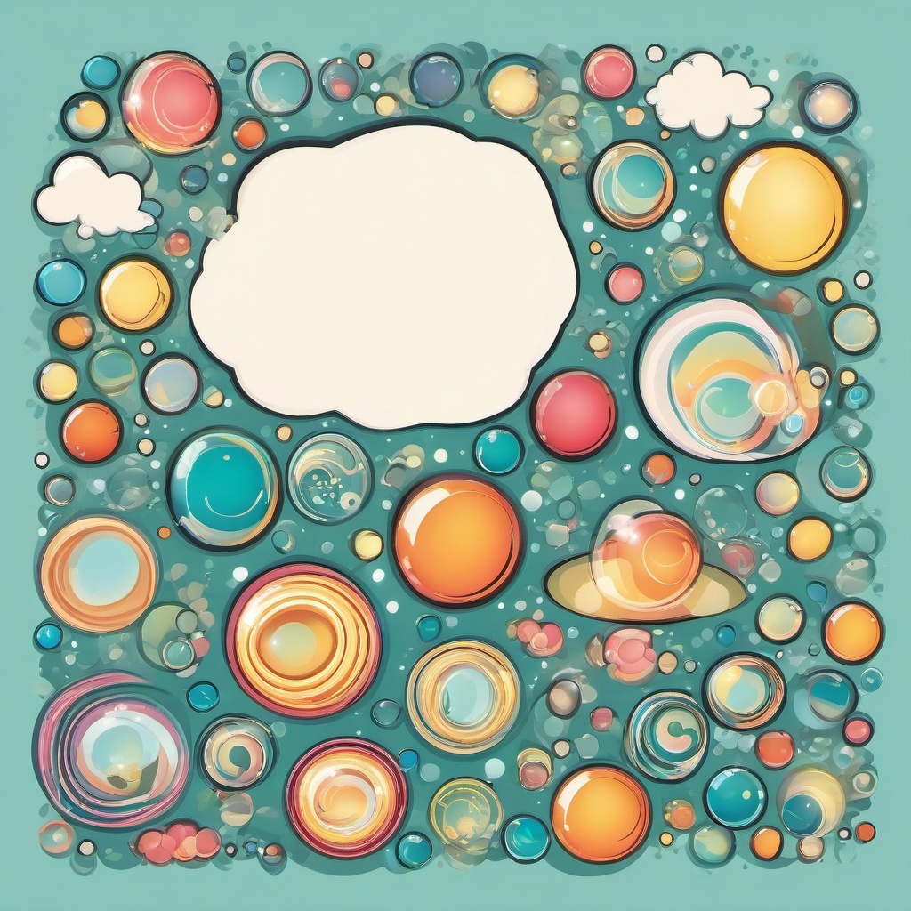 Bubble clipart - bubbles in a whimsical fantasy world  