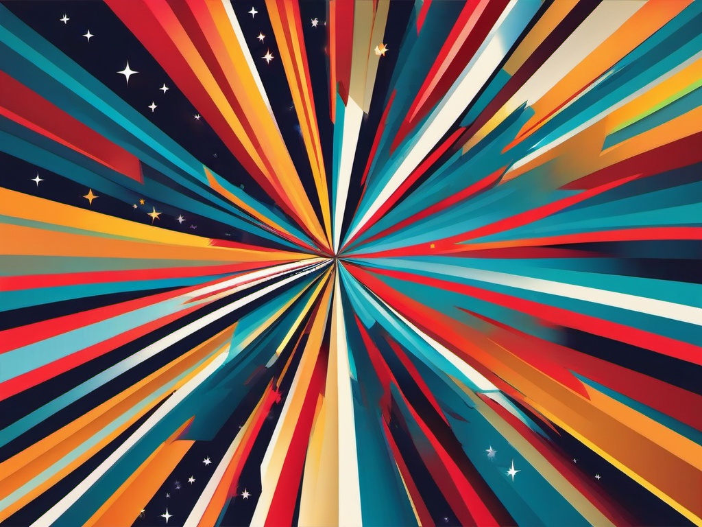 Starburst Background - Radiating stars for a dynamic effect  minimal design