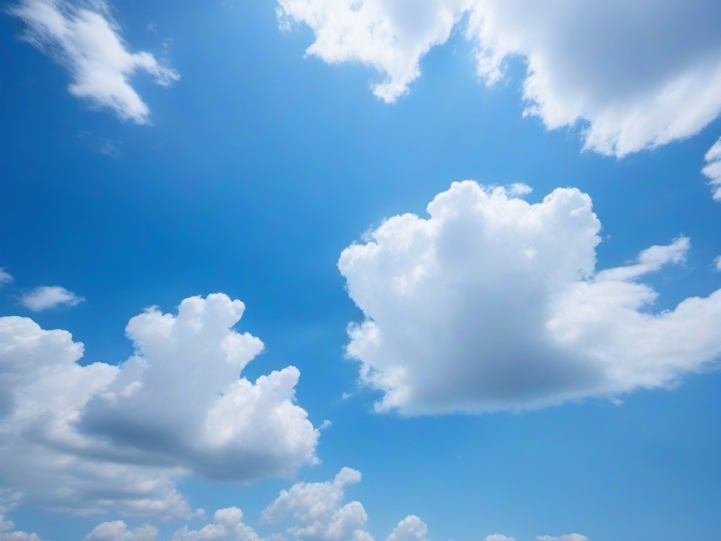 Blue Sky Background-Light blue with fluffy white clouds scattered across the sky  background wallpaper