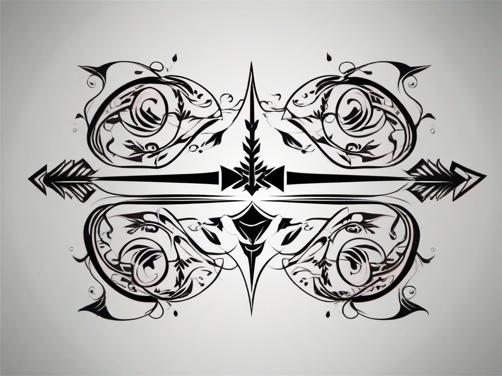 4 arrow tattoo  vector tattoo design