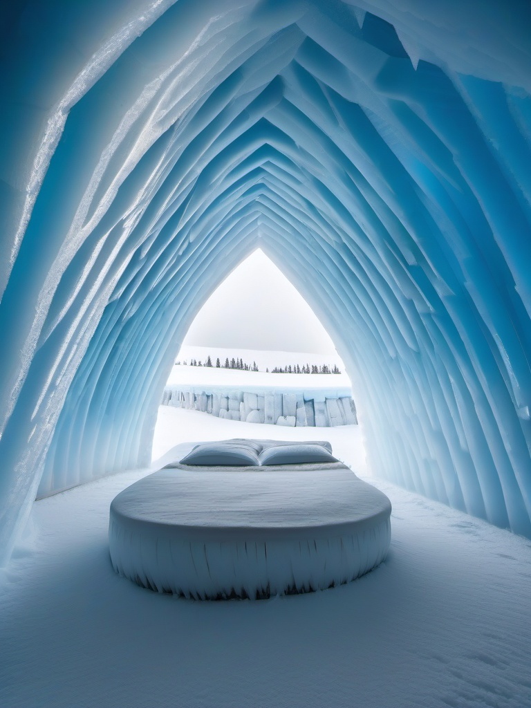 Ice Hotel Adventure  background picture, close shot professional product  photography, natural lighting, canon lens, shot on dslr 64 megapixels sharp focus