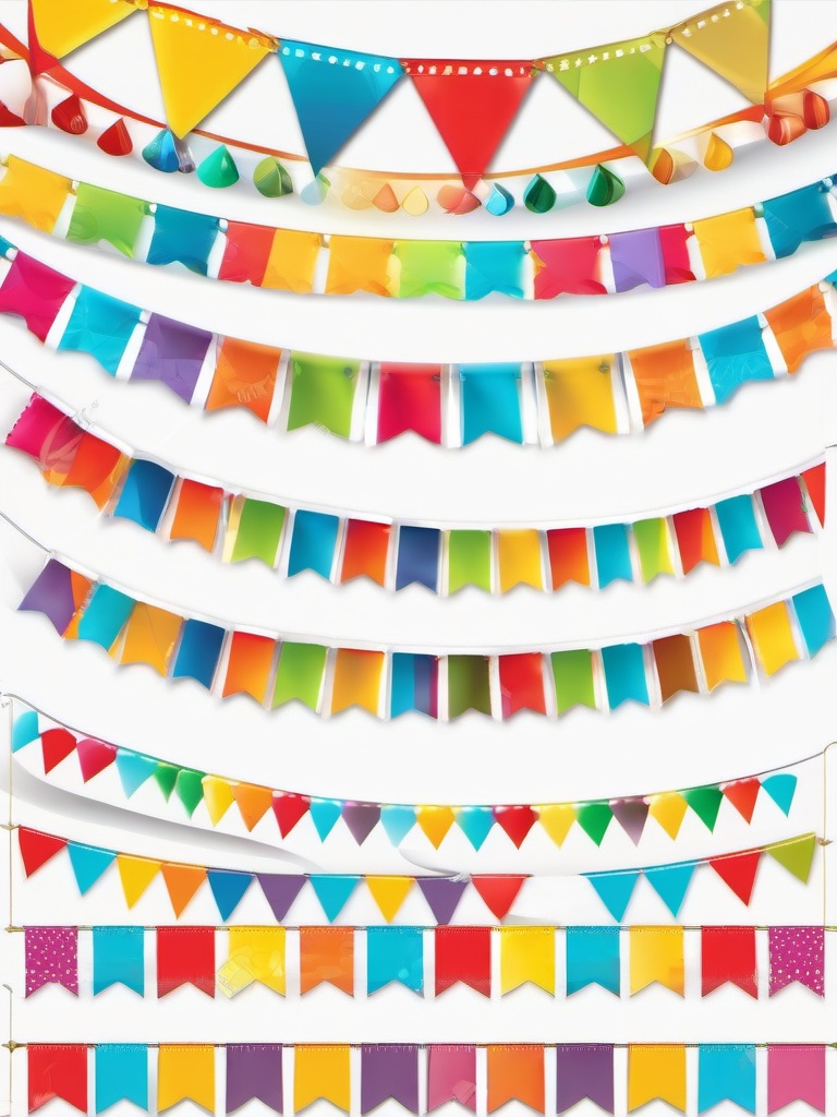 Banner clipart - colorful banner for a birthday party  