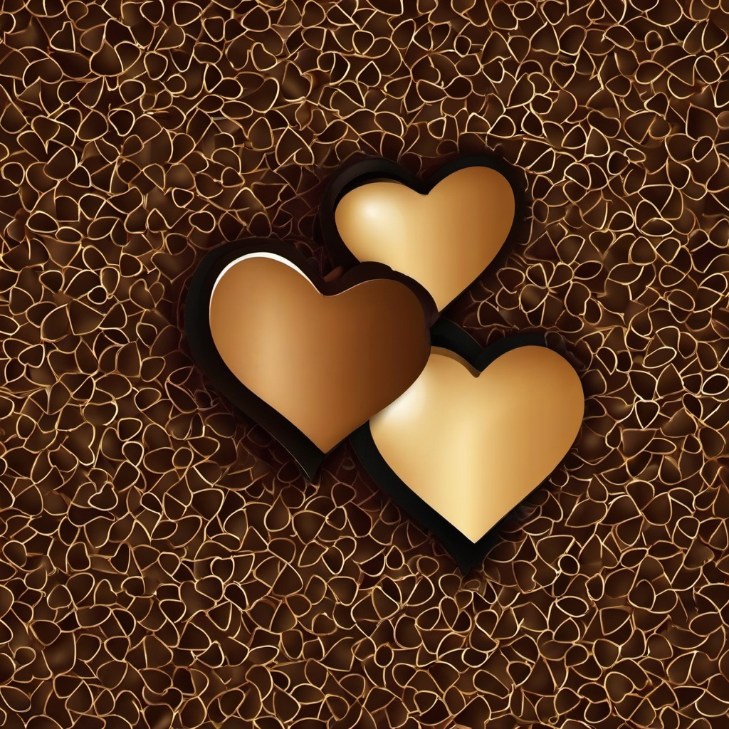 Heart Background Wallpaper - heart background brown  