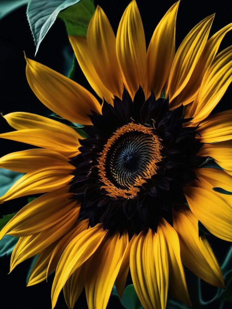 Dark Sunflower Wallpaper  ,mobile iphone background wallpaper