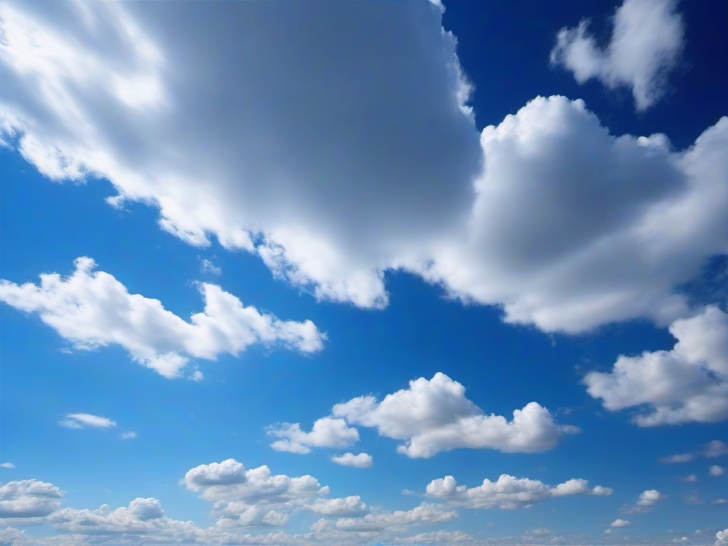 Blue Sky White Clouds Background  ,desktop background wallpaper