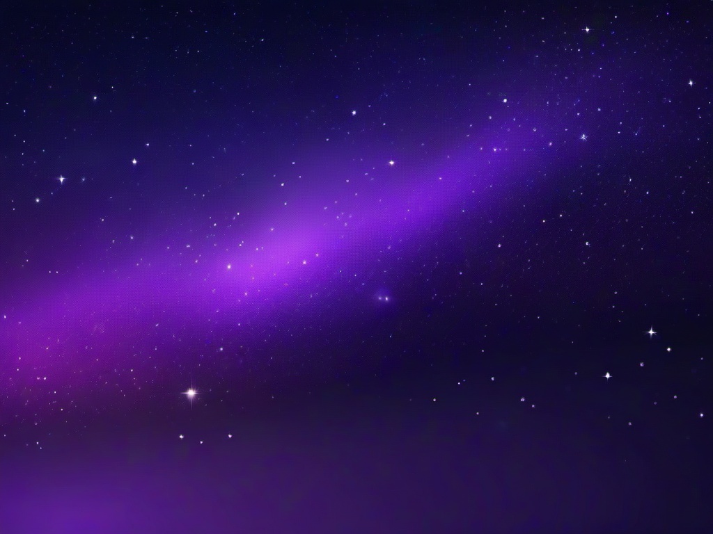 Purple Starry Sky Background  