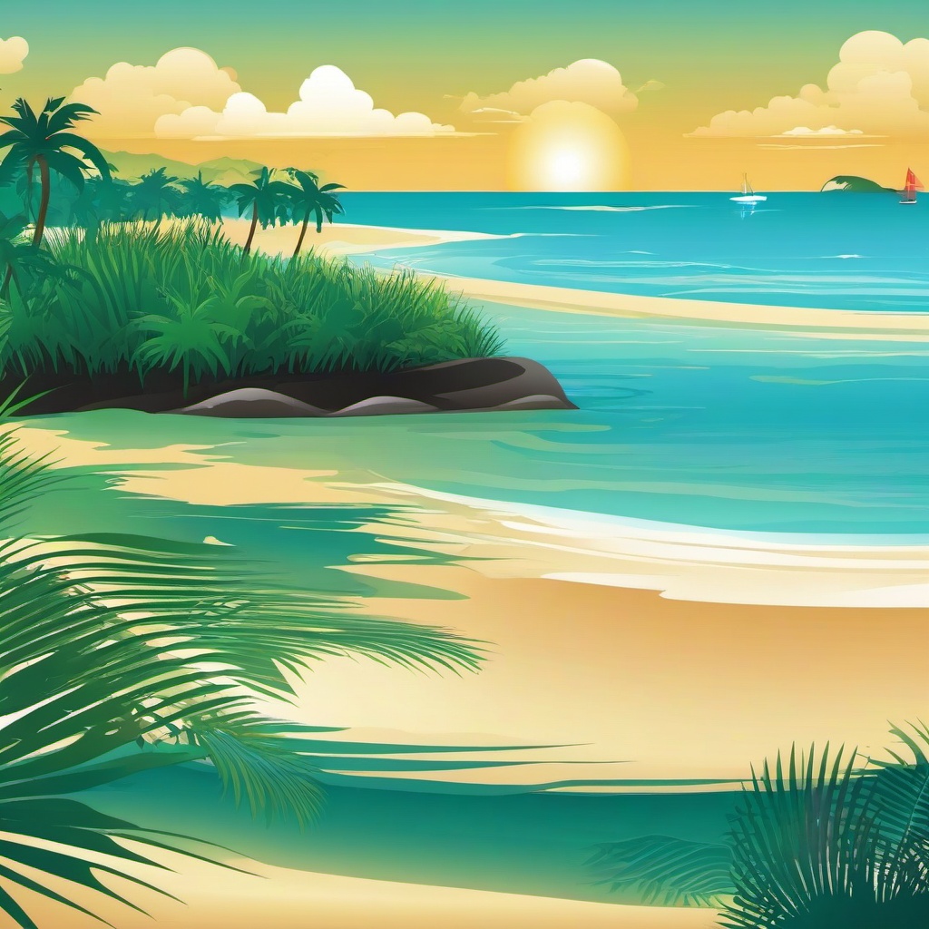 Beach background - beach island background  