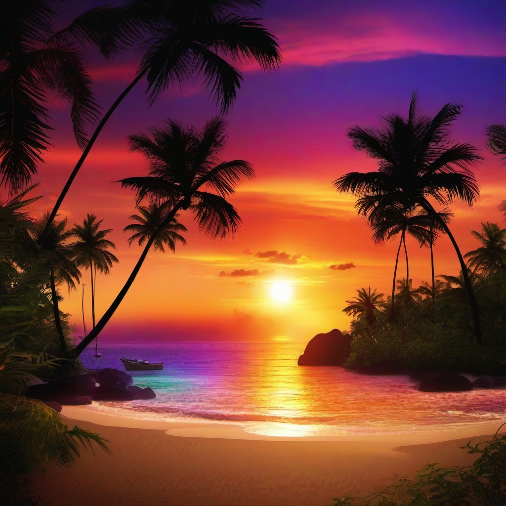 Beach Background Wallpaper - tropical beach sunset wallpaper  