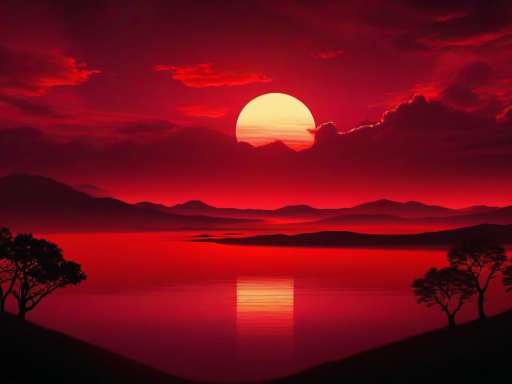 Red Sky Background  ,desktop background wallpaper