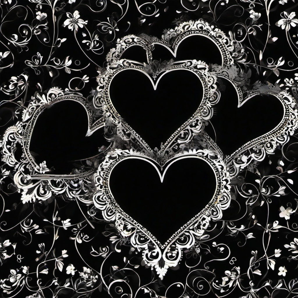 Heart Background Wallpaper - black background heart wallpaper  