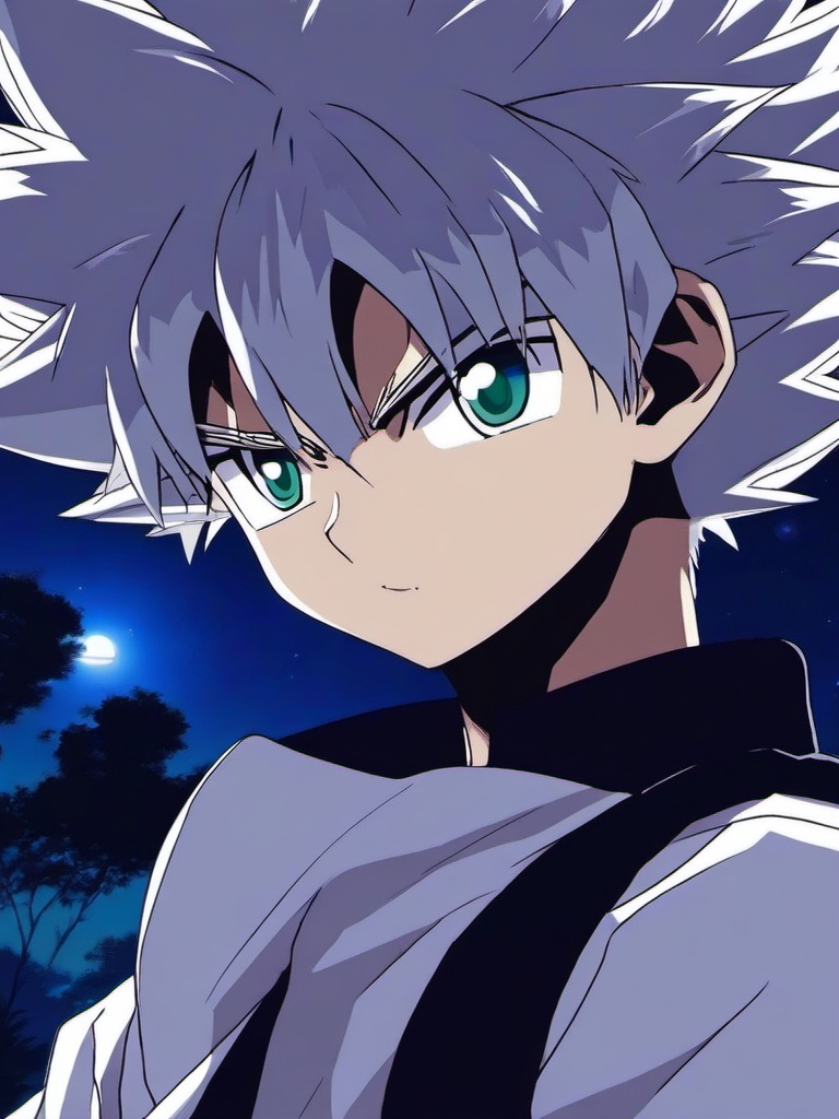 Killua Dark Wallpaper  ,mobile iphone background wallpaper