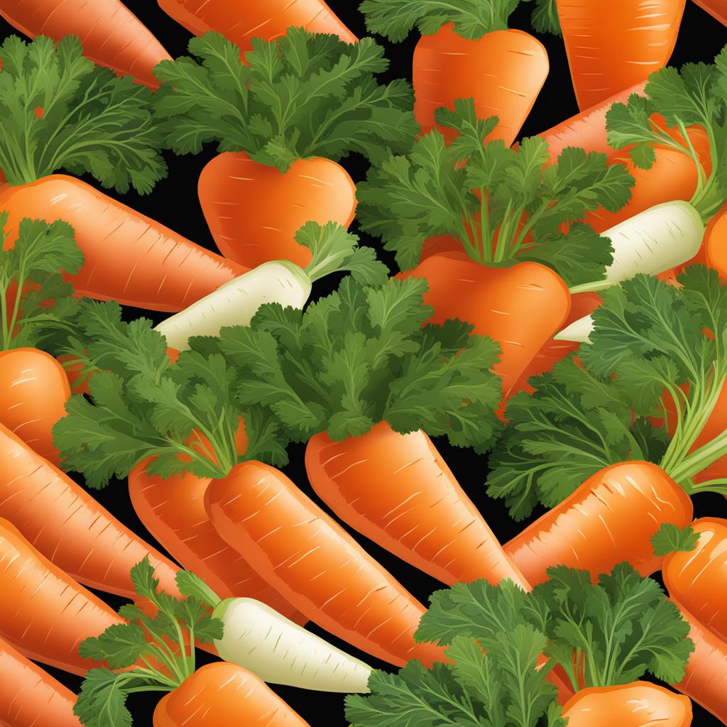 carrot clipart: healthy carrot fresh from the garden. 