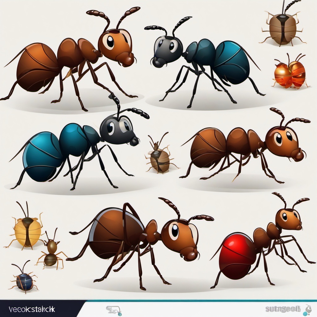 Ant clipart - ant in a cartoon style  clipart