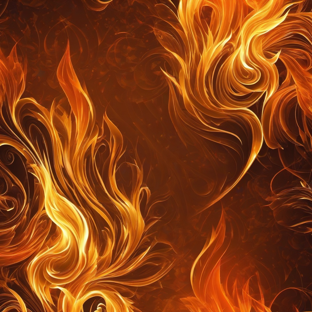 Fire Wallpaper - Golden-orange fire in cool tones  background wallpaper