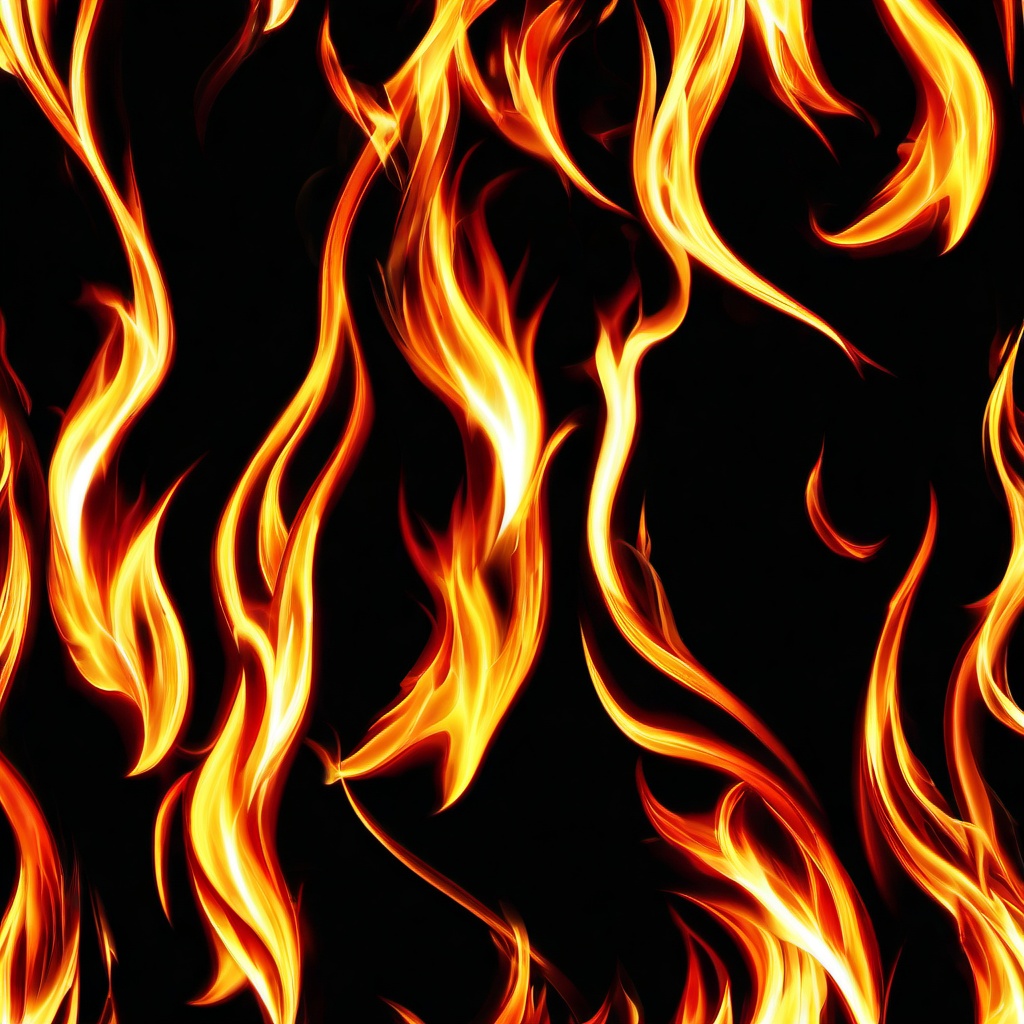 Fire Wallpaper - Fierce flames against a black backdrop  background wallpaper