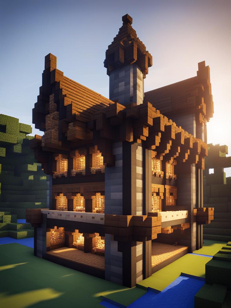 medieval jousting arena for knights in shining armor - minecraft house design ideas minecraft block style