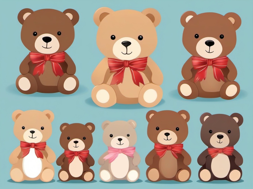 Bear Clipart, Adorable teddy bears for cuddles. 